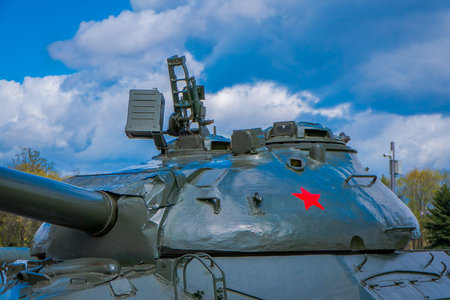MINSK, BELARUS - MAY 01, 2018: Soviet heavy tank is-2 of the great Patriotic war, an exhibit of the...