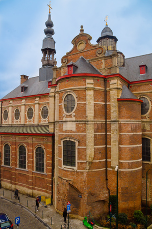 Brussels, Belgium, May, 31, 2018: Beersel castle is an old 12th century castle, located in the Belgian town of Beersel, just south of Brusselsのeditorial素材