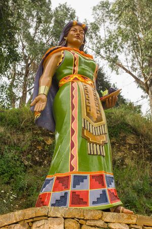 ISLA DEL SOL, BOLIVIA - MAY 12, 2018: Locals build a stone pier in Challa village on Isla del Sol Island of the Sun in. Titicaca lake, Bolivia.のeditorial素材