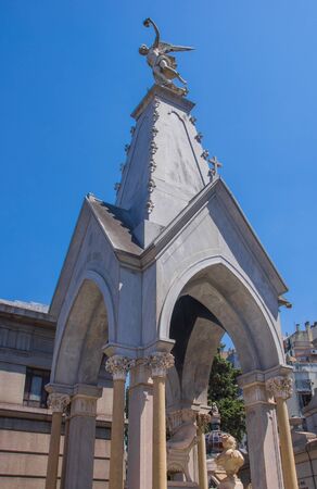 La Recoleta Cemetery. Buenos Aires, Argentina - January 28 2019. La Recoleta Cemetery (Spanish: Cementerio de la Recoleta) is a cemetery located in the Recoletaのeditorial素材