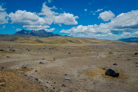 Cotopaxi National Park, Ecuador home to the Cotopaxi Volcano.の写真素材
