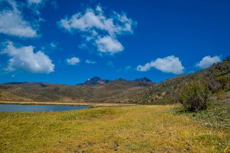 Cotopaxi national park, Ecuador in a sunny and windy day.の写真素材
