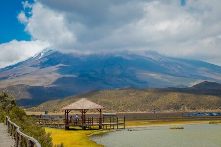 Cotopaxi National Park in Ecuador, in a summer morningの写真素材
