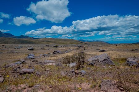 Cotopaxi National Park, Ecuador home to the Cotopaxi Volcano.の写真素材