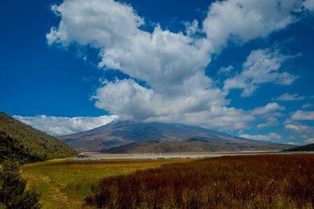 Cotopaxi National Park, Ecuador home to the Cotopaxi Volcano.の写真素材