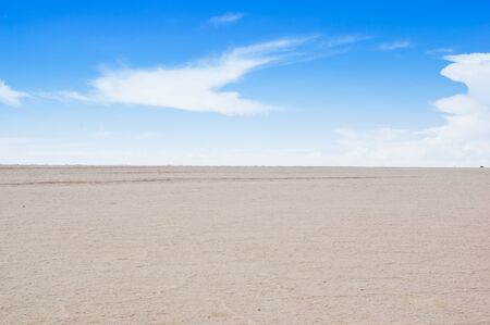 Salar de Uyuni, the worlds largest salt flat area, Altiplano, Bolivia, South America.の写真素材