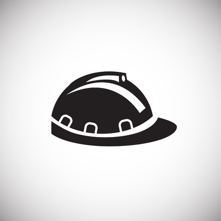 Rig safety helmet on white background iconの写真素材