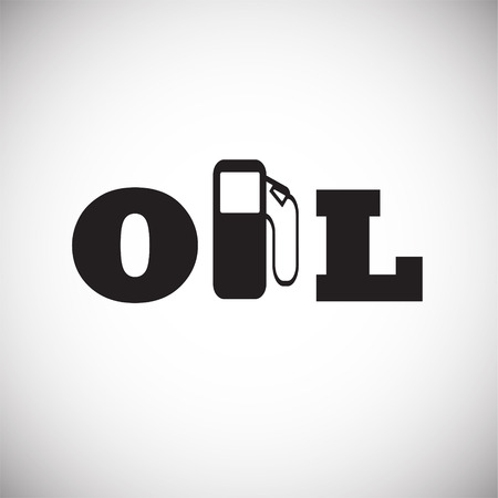 Petrol station fuel on white background iconの写真素材