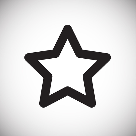 Star favorites on white background iconのイラスト素材