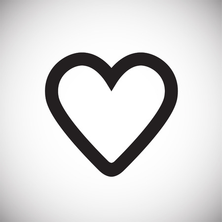 Heart favorites on white background iconの写真素材