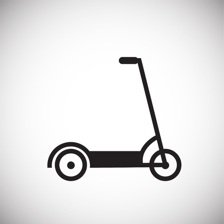 Scooter electric on white background iconのイラスト素材