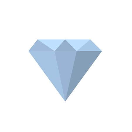 Gem stone on Valentines day flat on white background iconの写真素材
