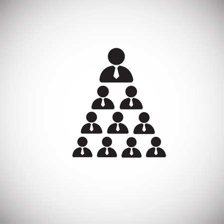 Business group leader on white background iconの写真素材