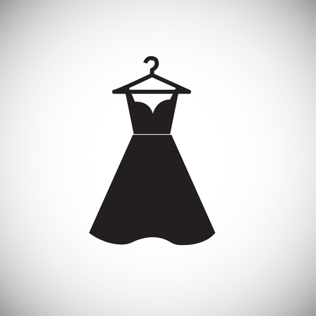 Clothing sale dress on white background iconの写真素材