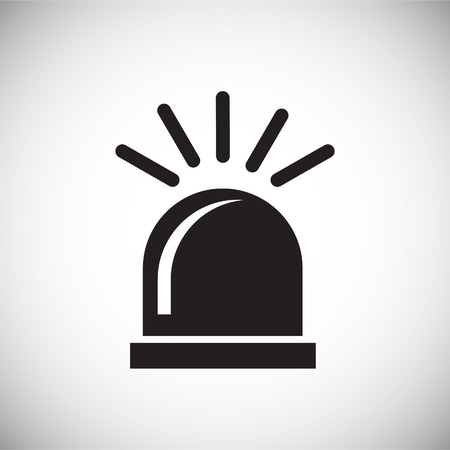 Alarm flasher on white background iconのイラスト素材
