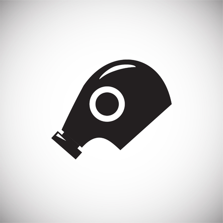 Gas mask on white background iconのイラスト素材