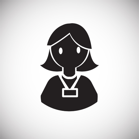 Coworker on white background iconの写真素材