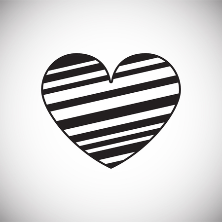 Abstract heart on white background iconのイラスト素材