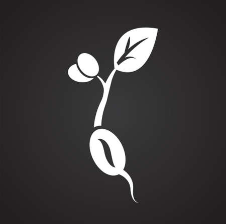 Pop on black background iconのイラスト素材