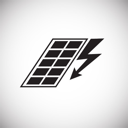 Sun panel source on white background iconのイラスト素材