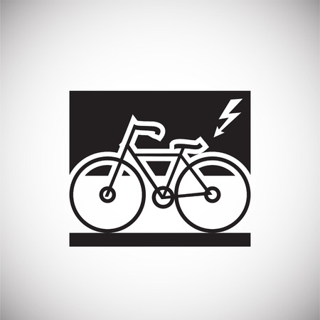 Environment friendly transportation on white background iconのイラスト素材