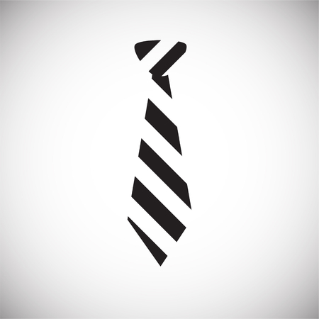 Trendy cute tie on white background iconのイラスト素材