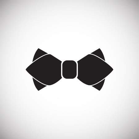 Trendy cute bow on white background iconの写真素材
