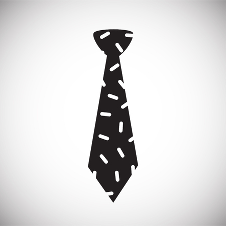 Trendy cute tie on white background iconのイラスト素材