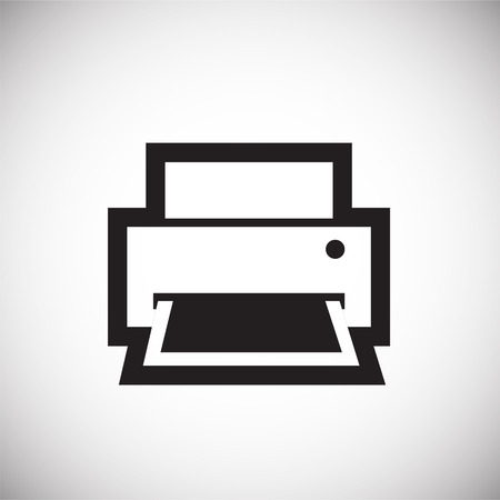 Printer icon on white background for graphic and web design, Modern simple vector sign. Internet concept. Trendy symbol for website design web button or mobile app.のイラスト素材