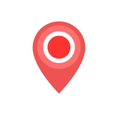 Map location office icon on white background for graphic and web design, Modern simple vector sign. Internet concept. Trendy symbol for website design web button or mobile app.のイラスト素材