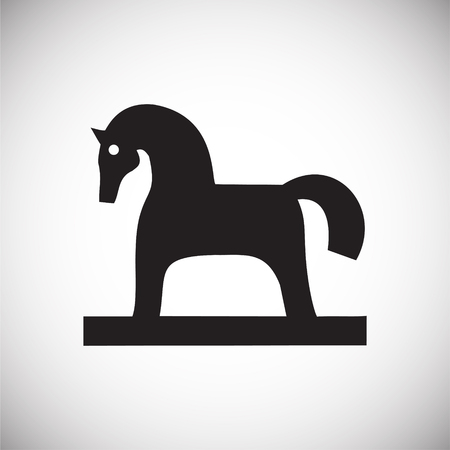 Trojan virus horse icon on white background for graphic and web design, Modern simple vector sign. Internet concept. Trendy symbol for website design web button or mobile app.の写真素材