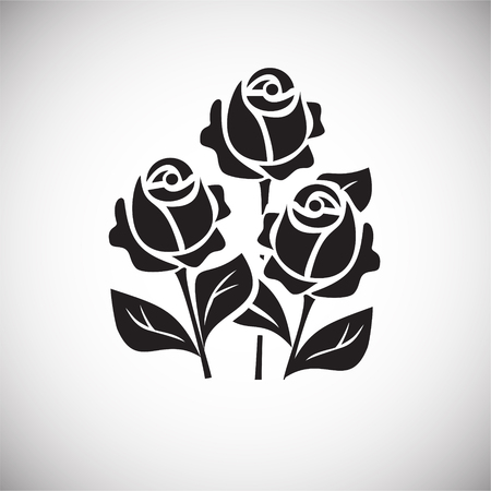 Birthday flowers icon on white background for graphic and web design, Modern simple vector sign. Internet concept. Trendy symbol for website design web button or mobile appのイラスト素材