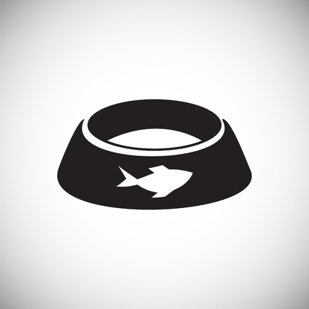 Pet bowl on white background for graphic and web design, Modern simple vector sign. Internet concept. Trendy symbol for website design web button or mobile appのイラスト素材