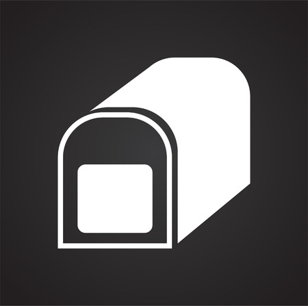Pet carriage icon on black background for graphic and web design, Modern simple vector sign. Internet concept. Trendy symbol for website design web button or mobile appのイラスト素材