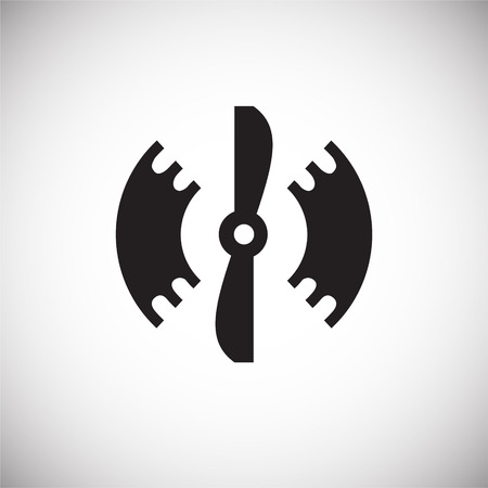 Drone propeller on white background for graphic and web design, Modern simple vector sign. Internet concept. Trendy symbol for website design web button or mobile appのイラスト素材