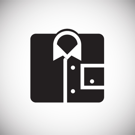 Clean shirt icon on white background for graphic and web design, Modern simple vector sign. Internet concept. Trendy symbol for website design web button or mobile appのイラスト素材