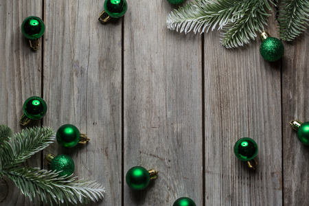 Christmas decorations old timber table background for graphic and web design, Modern simple internet concept. Trendy for website design web or mobile appの写真素材