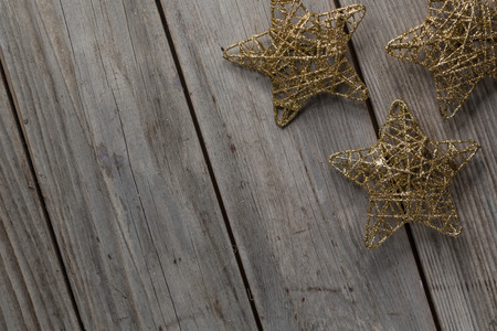 Christmas decorations old timber table background for graphic and web design, Modern simple internet concept. Trendy for website design web or mobile appの写真素材