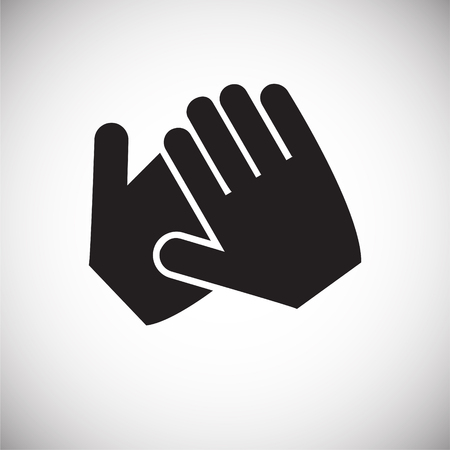 Hand shaking icon on white background for graphic and web design, Modern simple vector sign. Internet concept. Trendy symbol for website design web button or mobile appの写真素材