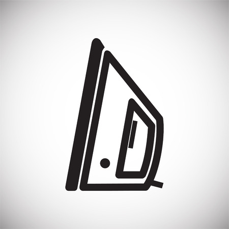 Iron icon on white background for graphic and web design, Modern simple vector sign. Internet concept. Trendy symbol for website design web button or mobile appのイラスト素材