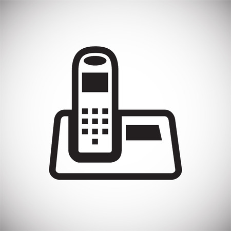 Wireless phone icon on white background for graphic and web design, Modern simple vector sign. Internet concept. Trendy symbol for website design web button or mobile appのイラスト素材