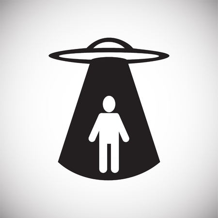 Ufo Alien icon on white background for graphic and web design, Modern simple vector sign. Internet concept. Trendy symbol for website design web button or mobile appのイラスト素材