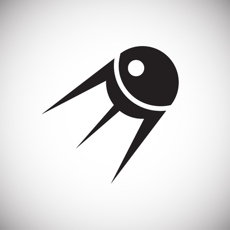 Satellite icon on white background for graphic and web design, Modern simple vector sign. Internet concept. Trendy symbol for website design web button or mobile appのイラスト素材