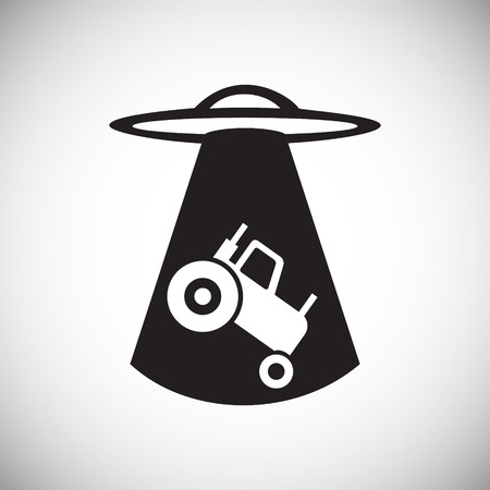 Ufo Alien icon on white background for graphic and web design, Modern simple vector sign. Internet concept. Trendy symbol for website design web button or mobile appのイラスト素材