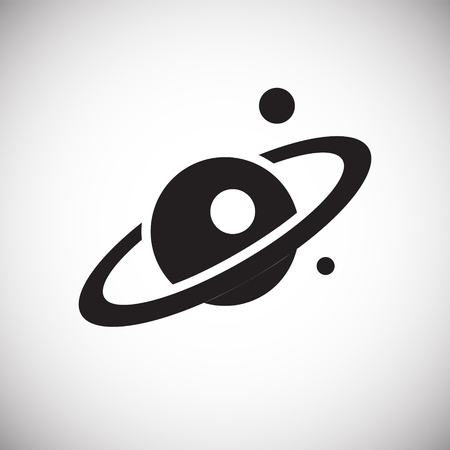 Jupiter planet icon on white background for graphic and web design, Modern simple vector sign. Internet concept. Trendy symbol for website design web button or mobile appのイラスト素材