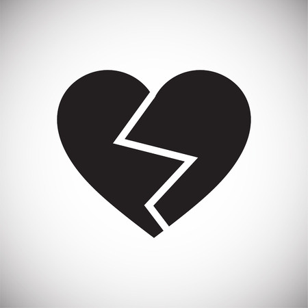 Heart icon on white background for graphic and web design, Modern simple vector sign. Internet concept. Trendy symbol for website design web button or mobile appのイラスト素材