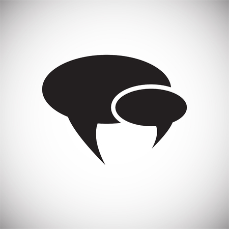Speech bubles icon on white background for graphic and web design, Modern simple vector sign. Internet concept. Trendy symbol for website design web button or mobile appのイラスト素材