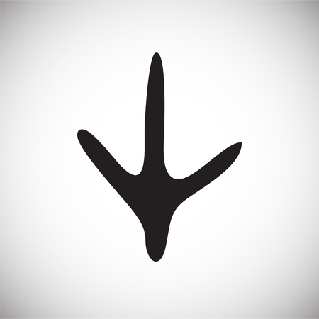 Foot print icon on white background for graphic and web design, Modern simple vector sign. Internet concept. Trendy symbol for website design web button or mobile appのイラスト素材