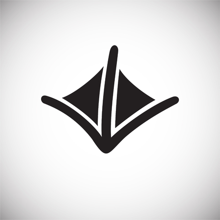 Foot print icon on white background for graphic and web design, Modern simple vector sign. Internet concept. Trendy symbol for website design web button or mobile appのイラスト素材