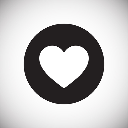Heart icon on white background for graphic and web design, Modern simple vector sign. Internet concept. Trendy symbol for website design web button or mobile appのイラスト素材